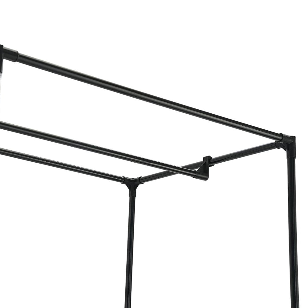 Closet Organizador Dono, Negro,  con variedad de entrepaños en tela