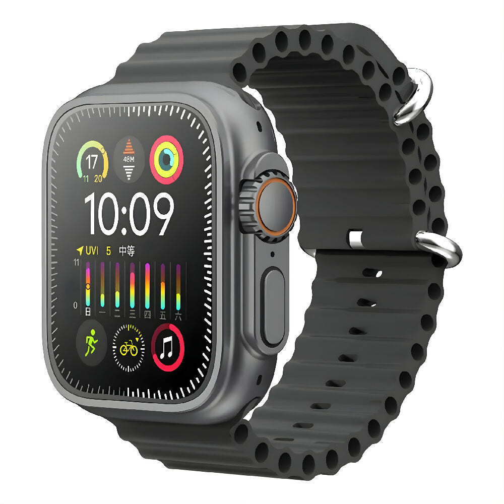 Smartwatch IW10 Ultra Mini Negro Bluetooth Reloj Inteligente Pequeño Con Pantalla HD, Frecuencia Cardíaca Y Batería Duradera