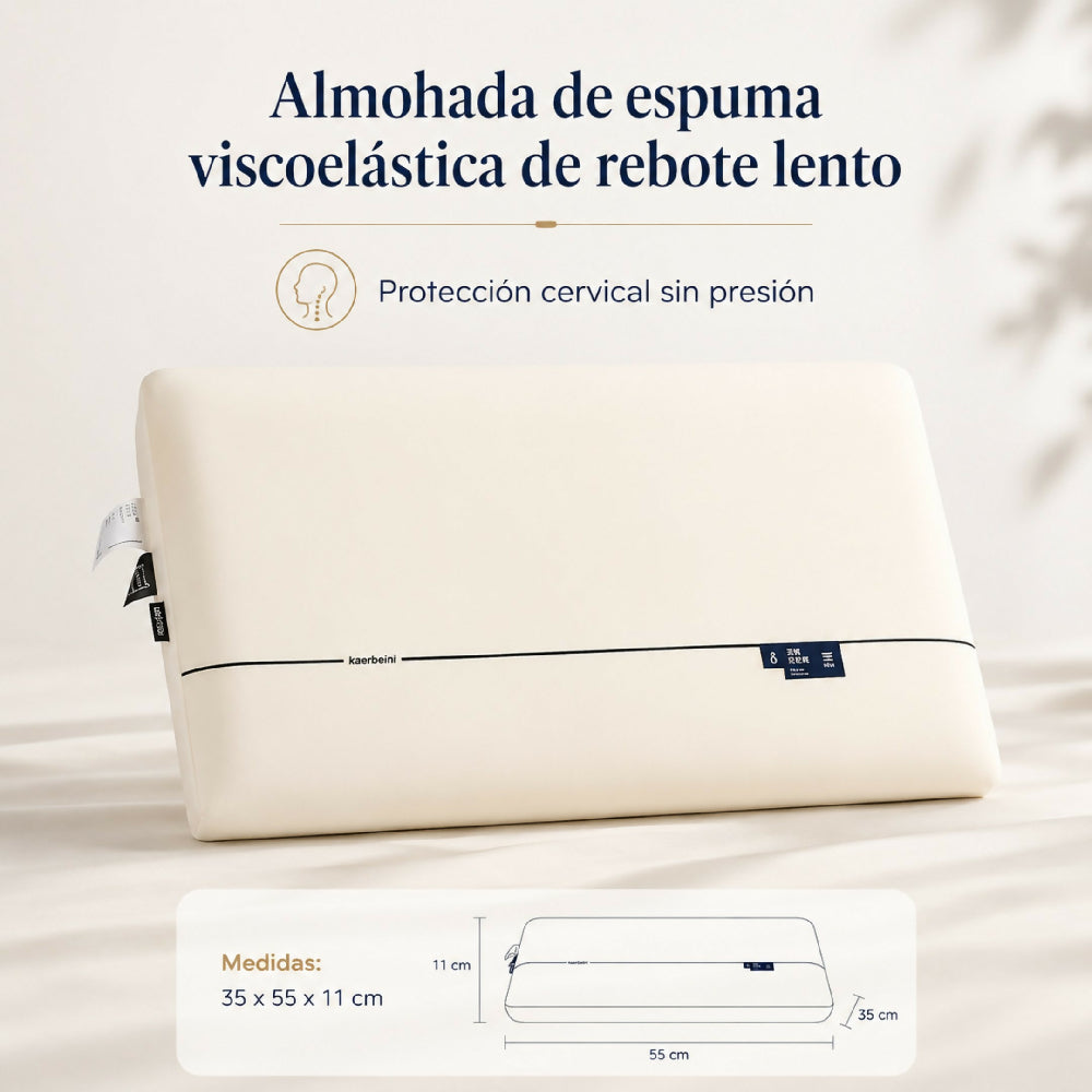Almohada Cervical Viscoelastica HO-AL04 De Espuma Ortopedica Ergonomica