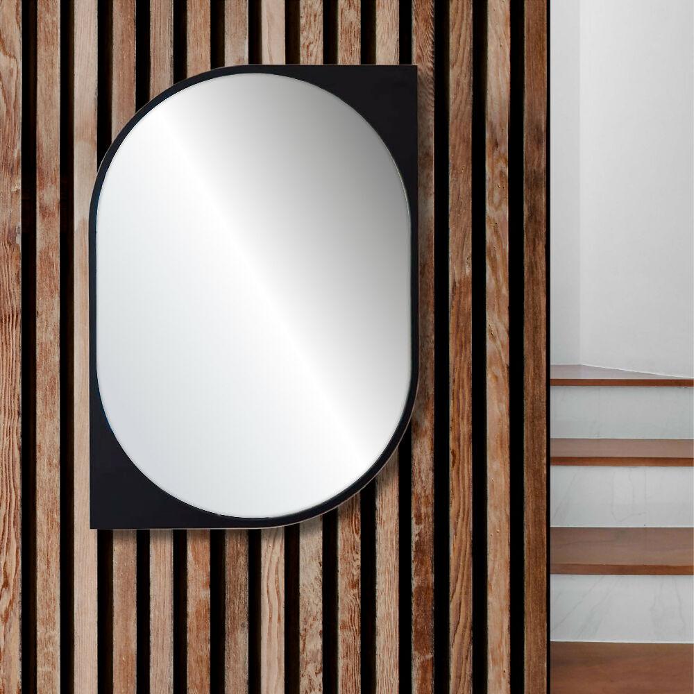 Espejo de pared en mdf fixer negro
