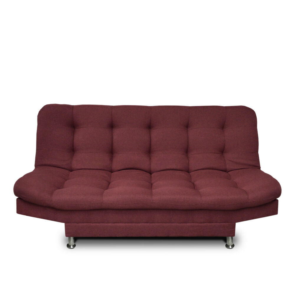 Sofa cama 3 posiciones Carvallo Plain Vinotinto