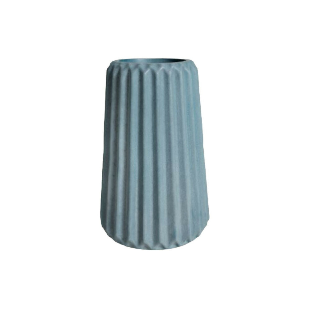 jarron florero en cemento adamaris azul petroleo de concreto tienda online de materas y decoracion_01