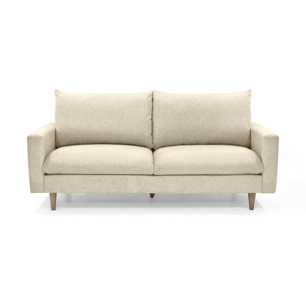 Sofa Louisiana 3 Puestos 195x81x93 Tela Beige