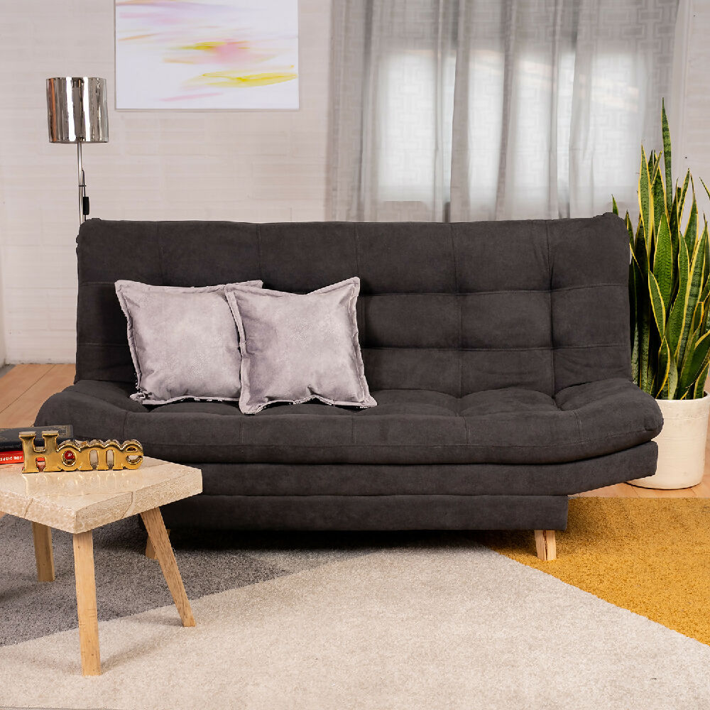 Sofá Cama Valencia Gris + Cojines
