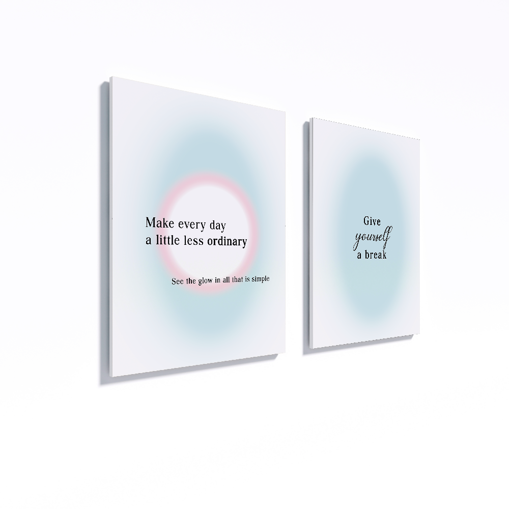 Cuadros decorativos Diptico Give Yourself 30x40