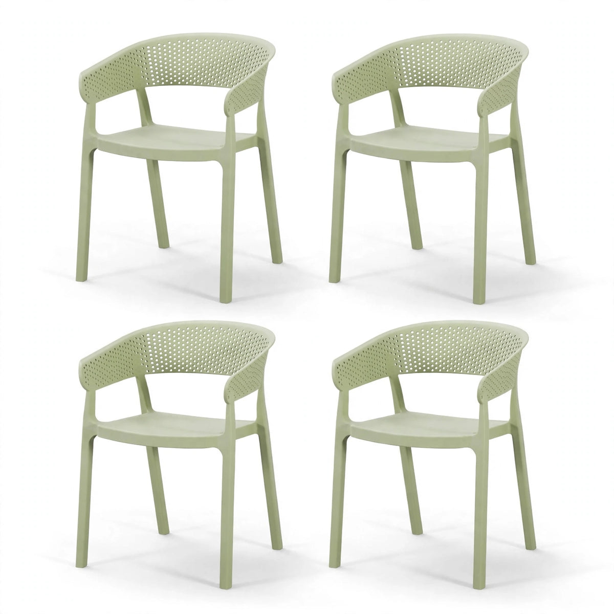 Combo Nebula, Incluye una Mesa y 4 Sillas Color Verde