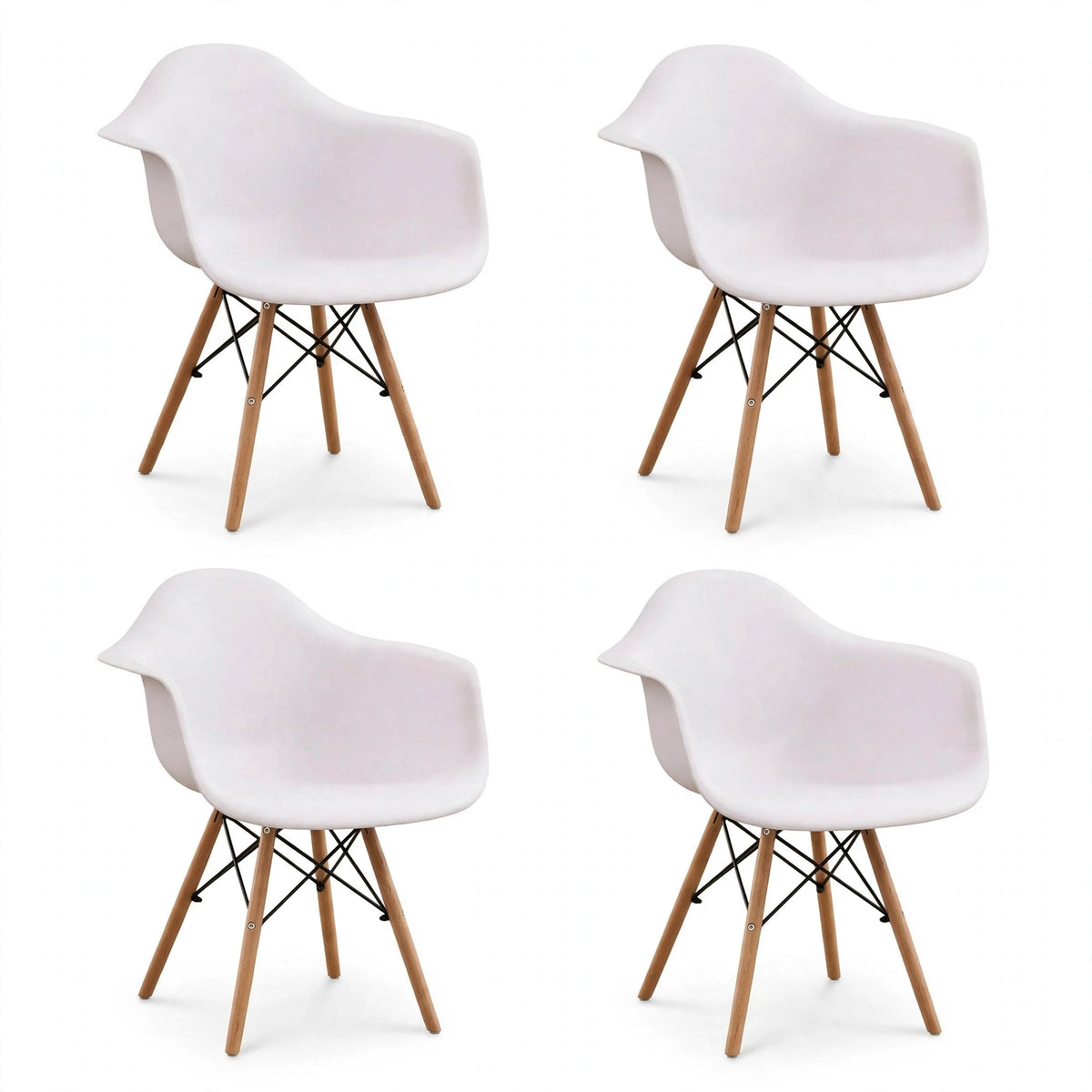Combo Encanto, Incluye una Mesa y 4 Sillas Color Blanco