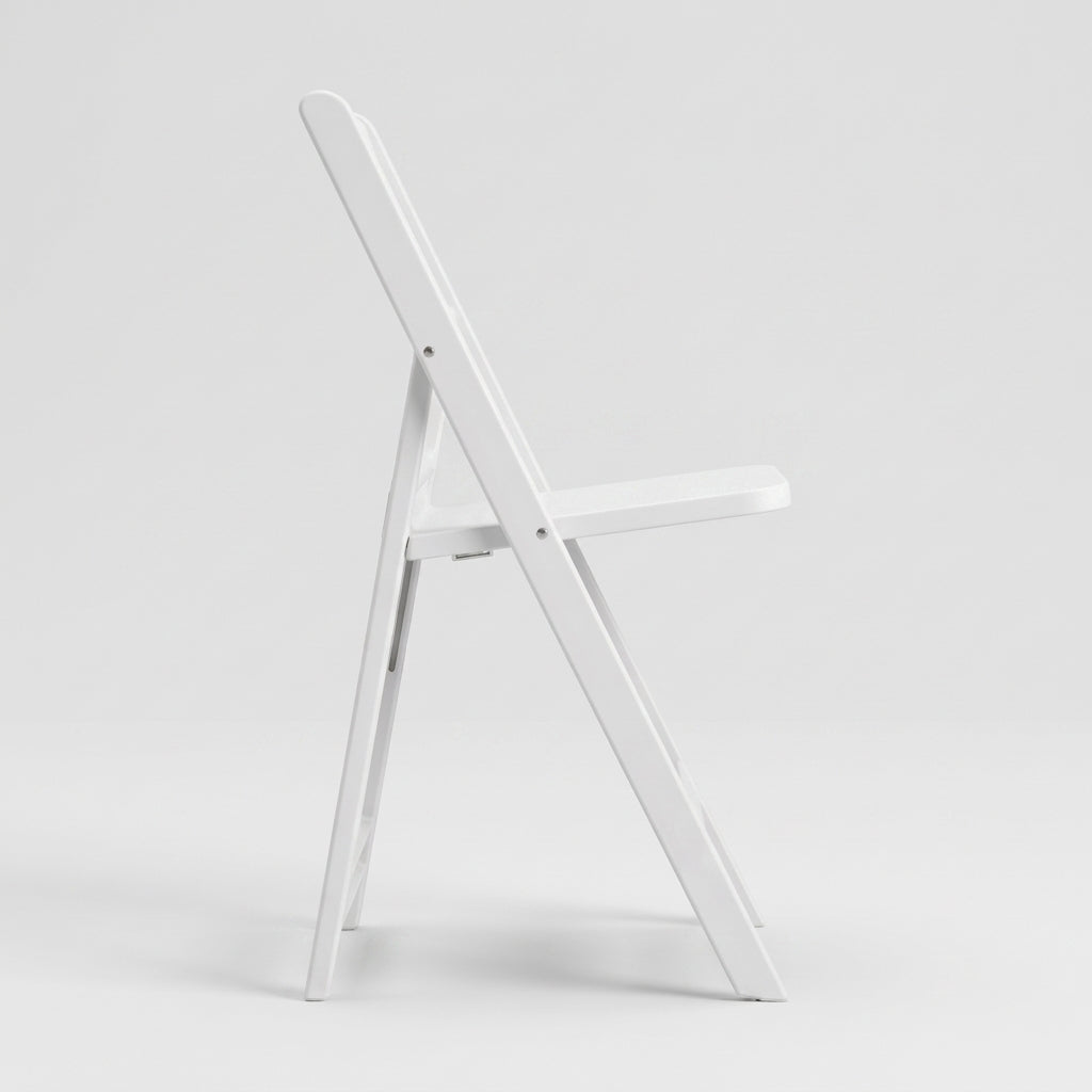 Silla Plegable Erin, Blanco, Diseño Práctico y Funcional