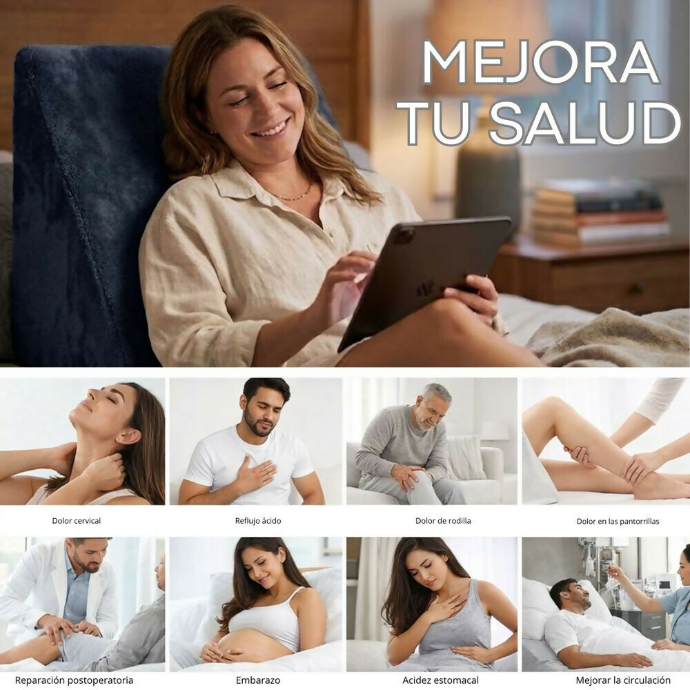 Cojín tv triangular azul
