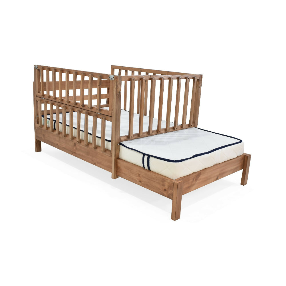 Cama Cuna Cincinnati 110x201x95 Infantil Caoba
