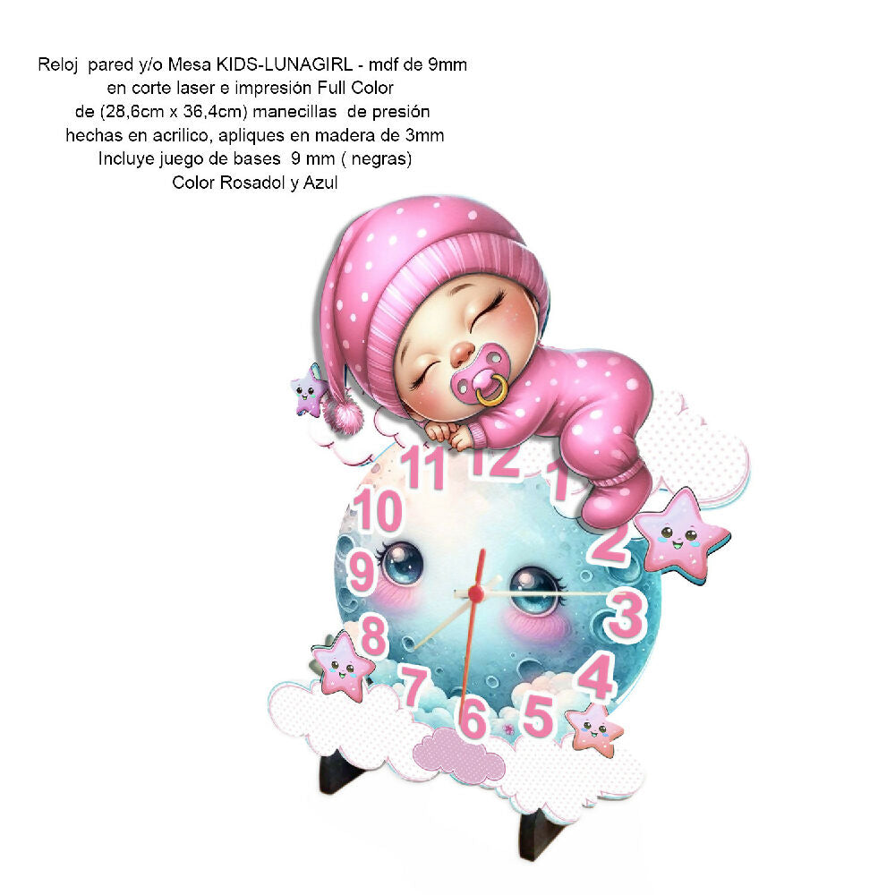 RELOJ BEBE NIÑA Ficha