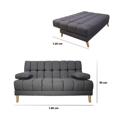 Sofacama Baumann 5 Posiciones Gris
