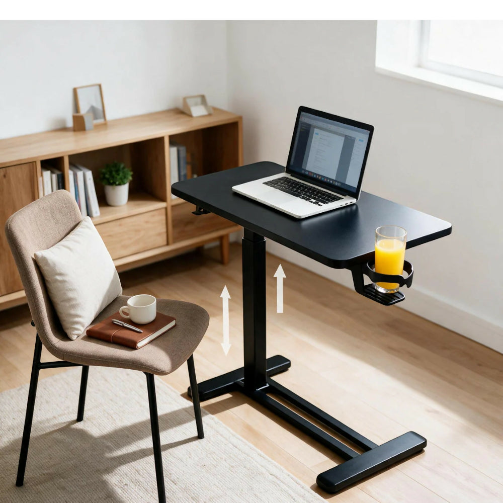 Mesa Auxiliar Ajustable Negra Ellevare
