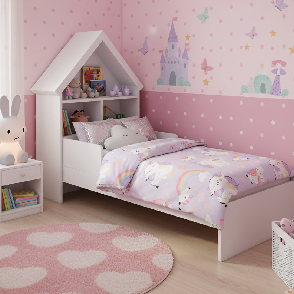 Cama infantil Ariel, blanca