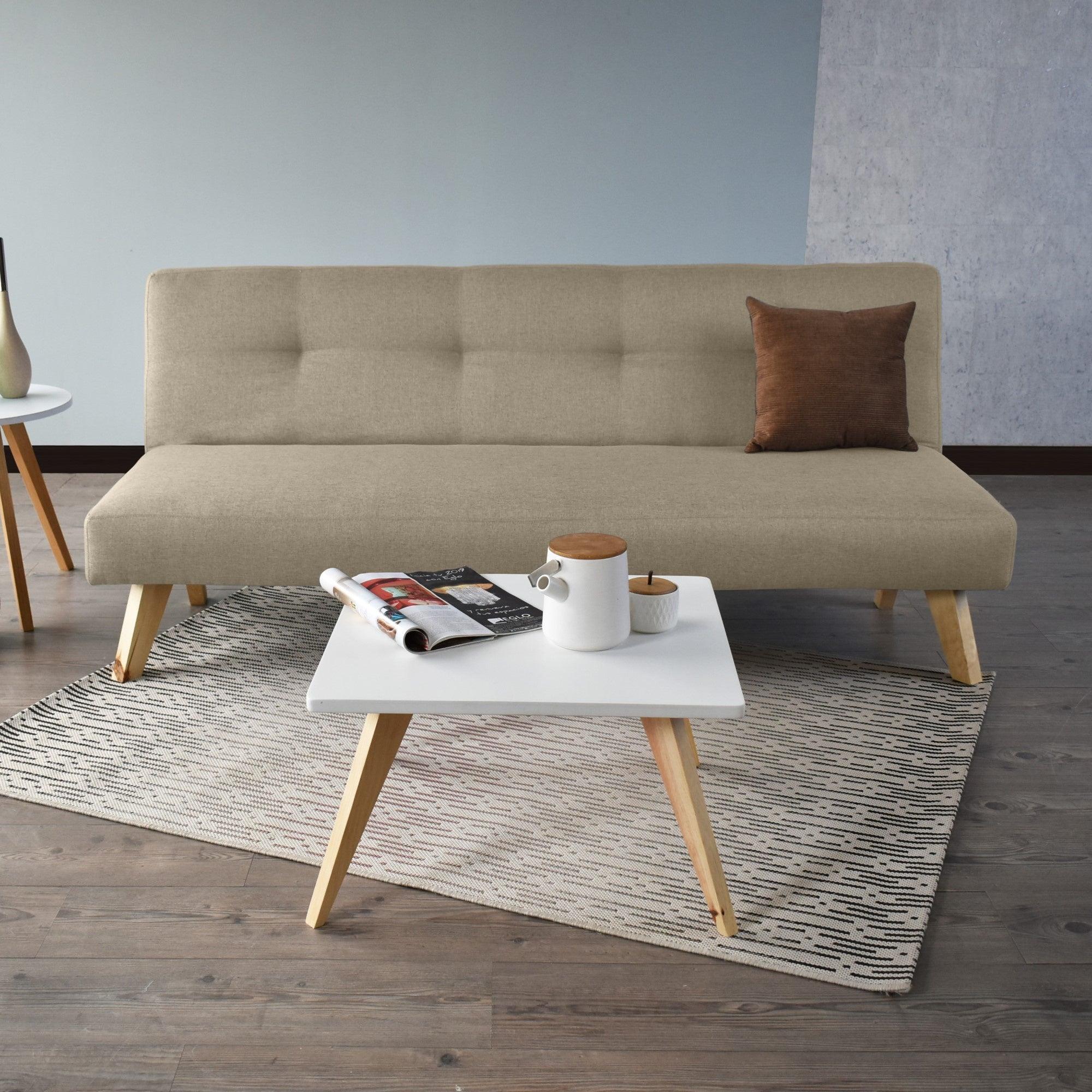 Sofa Cama London Beige con Mesa Centro Nova