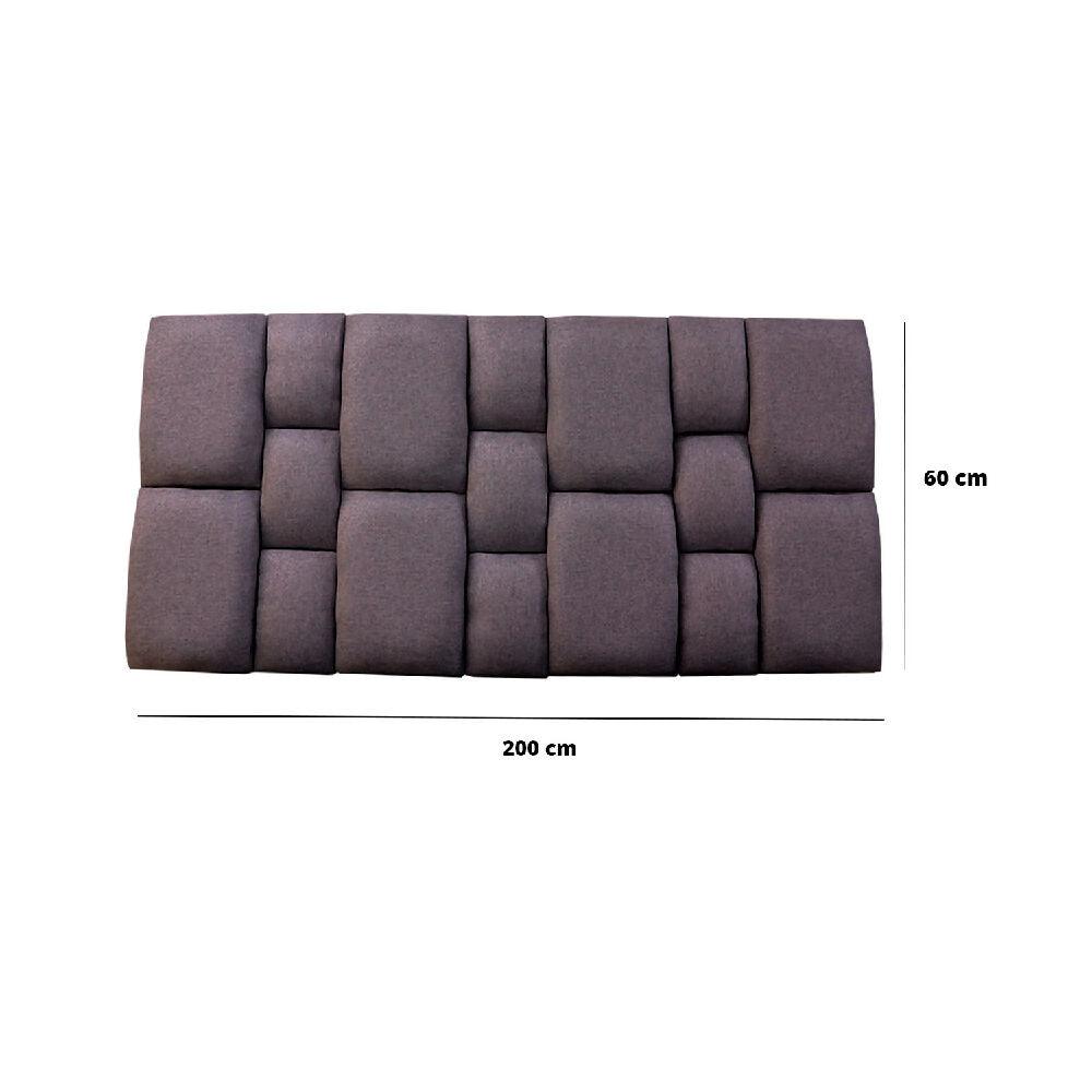 Espaldar Kramer de colgar 200 Gris Oscuro