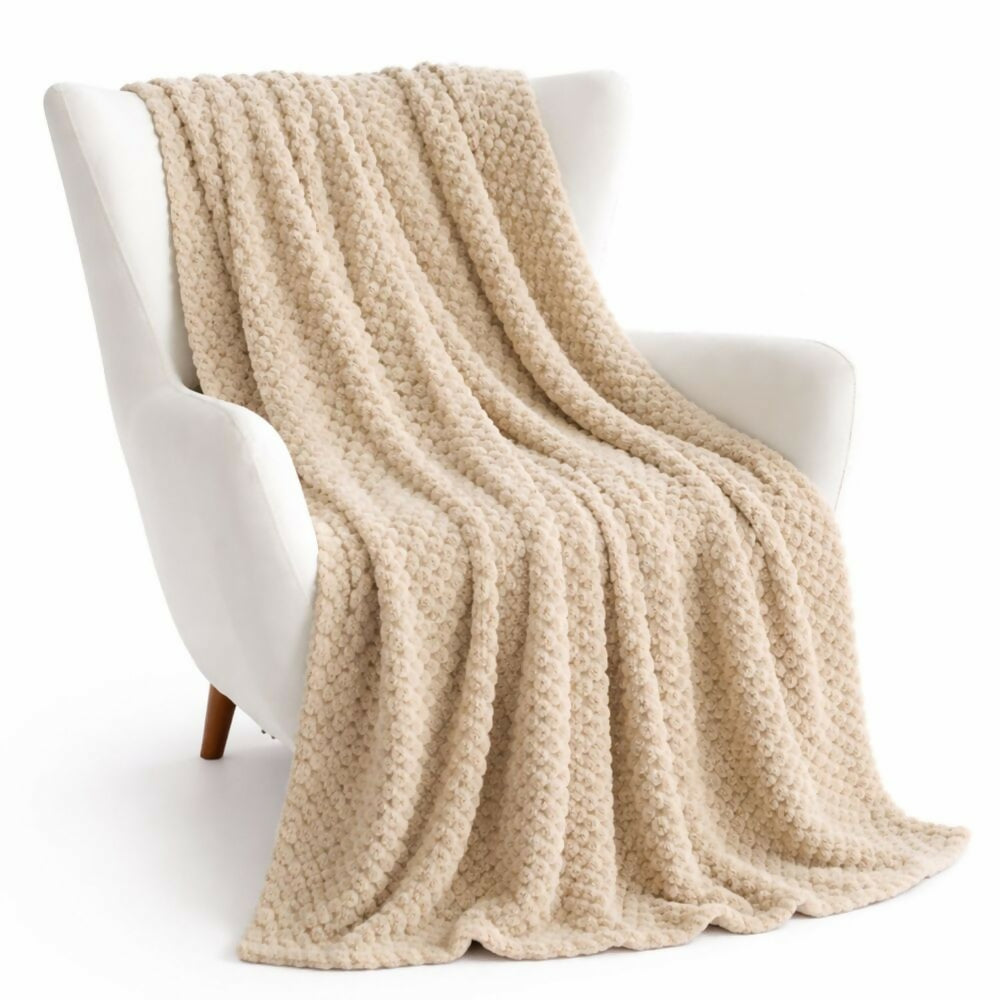 Cobija manta beige