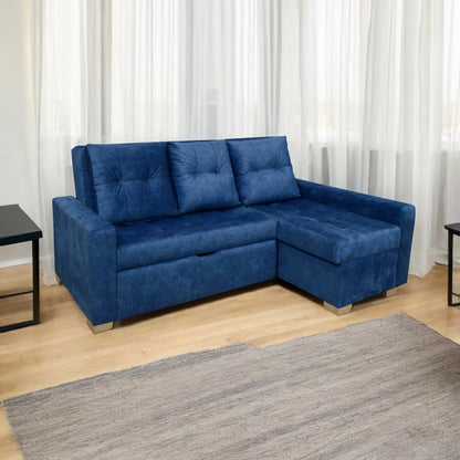 Esquinero Sofacama Carson Tela azul