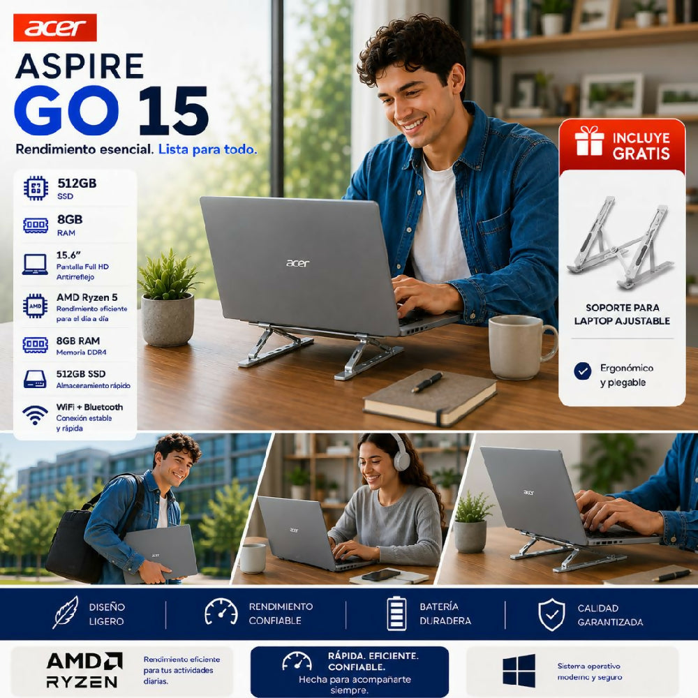 Portátil Acer Aspire Go 15 512gb 8gb Ram + Obsequio