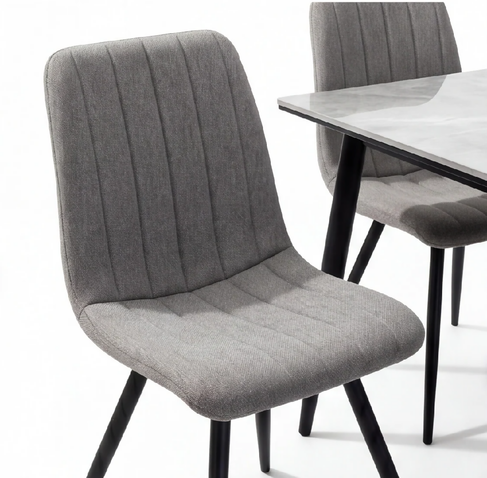 Comedor piedra sinterizada 4 puestos Gris Wencelao