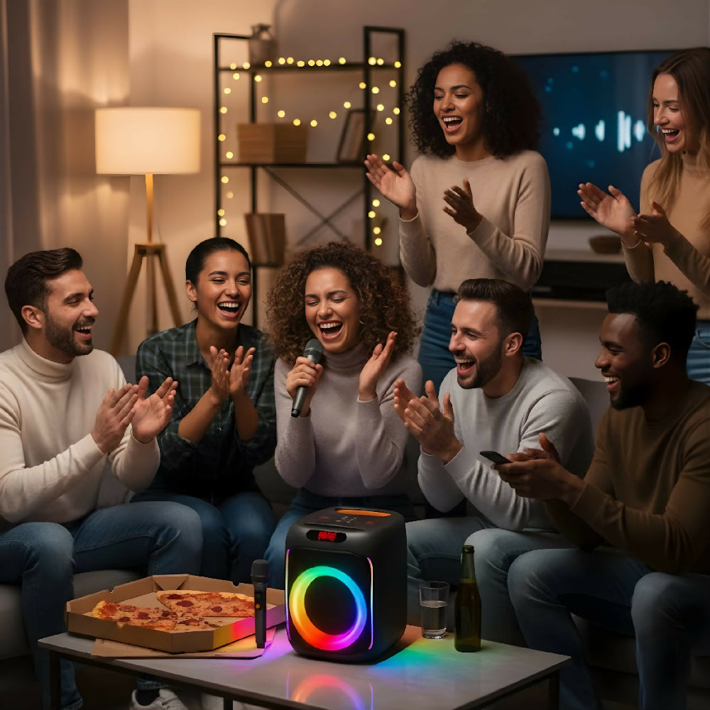 Parlante Bluetooth Movisun Elite100 Resistente A Salpicaduras Y Sonido Envolvente