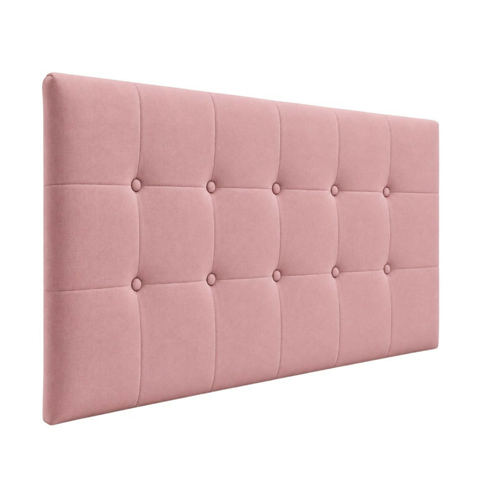 Cabecero Doble 140x60 Cuadros Grandes Rosa Tela
