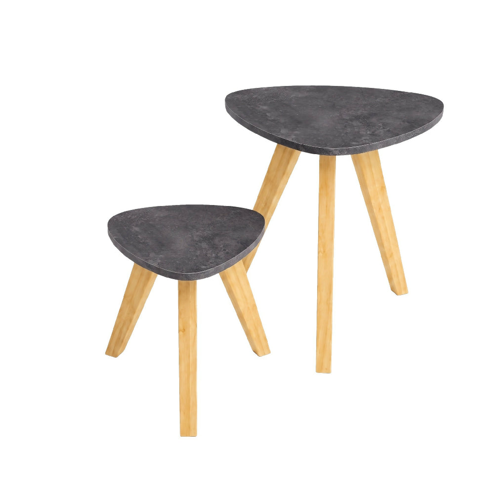 Mesa Nórdica Triangular Risco - Set x 2 - Pequeña & Grande