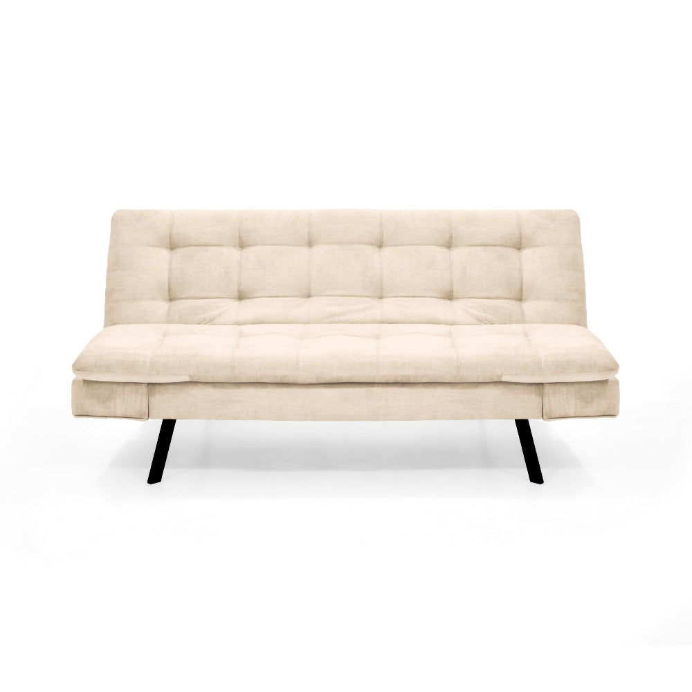 Sofa Cama Milan 176x90x78 Reclinable Tela Beige