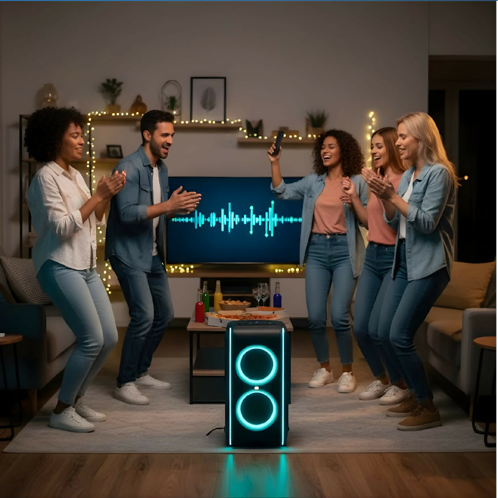 Parlante Bluetooth Movisun Elite160 Resistente De Salpicaduras Y Sonido Envolvente