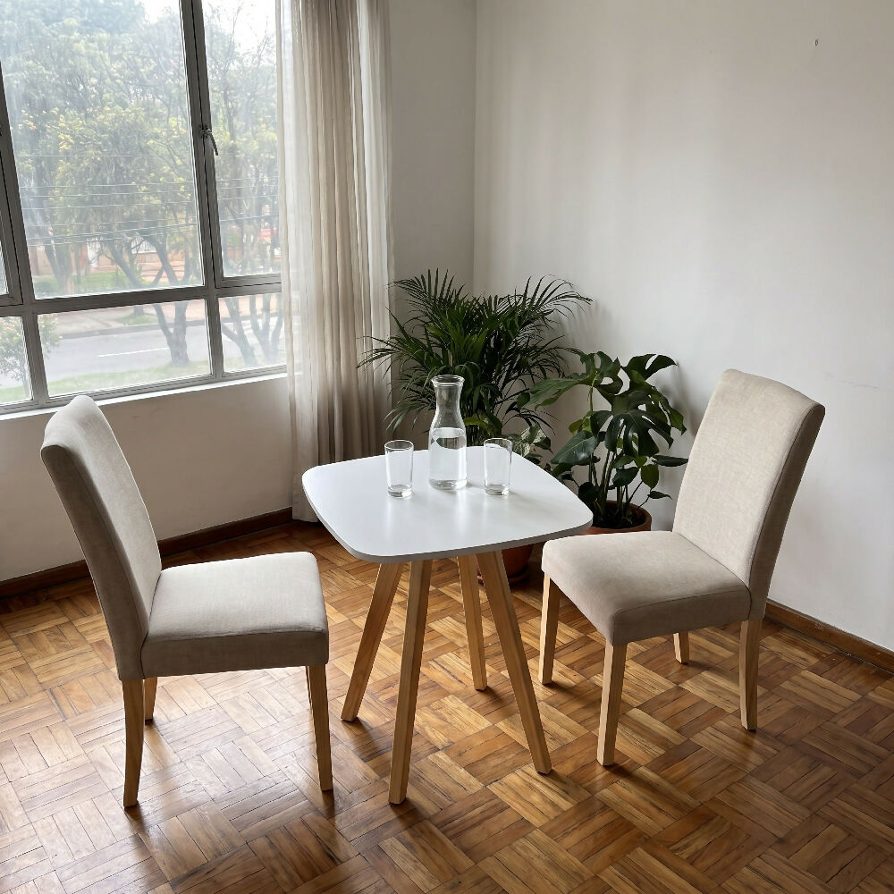 Comedor Nórdico Cuadrado 60