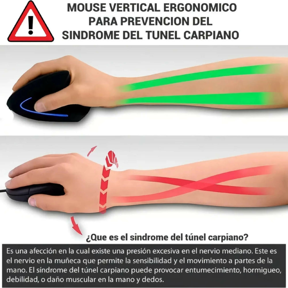 Mouse Ergonómico Vertical Jedel W925BT Inalámbrico Con Conexión Bluetooth