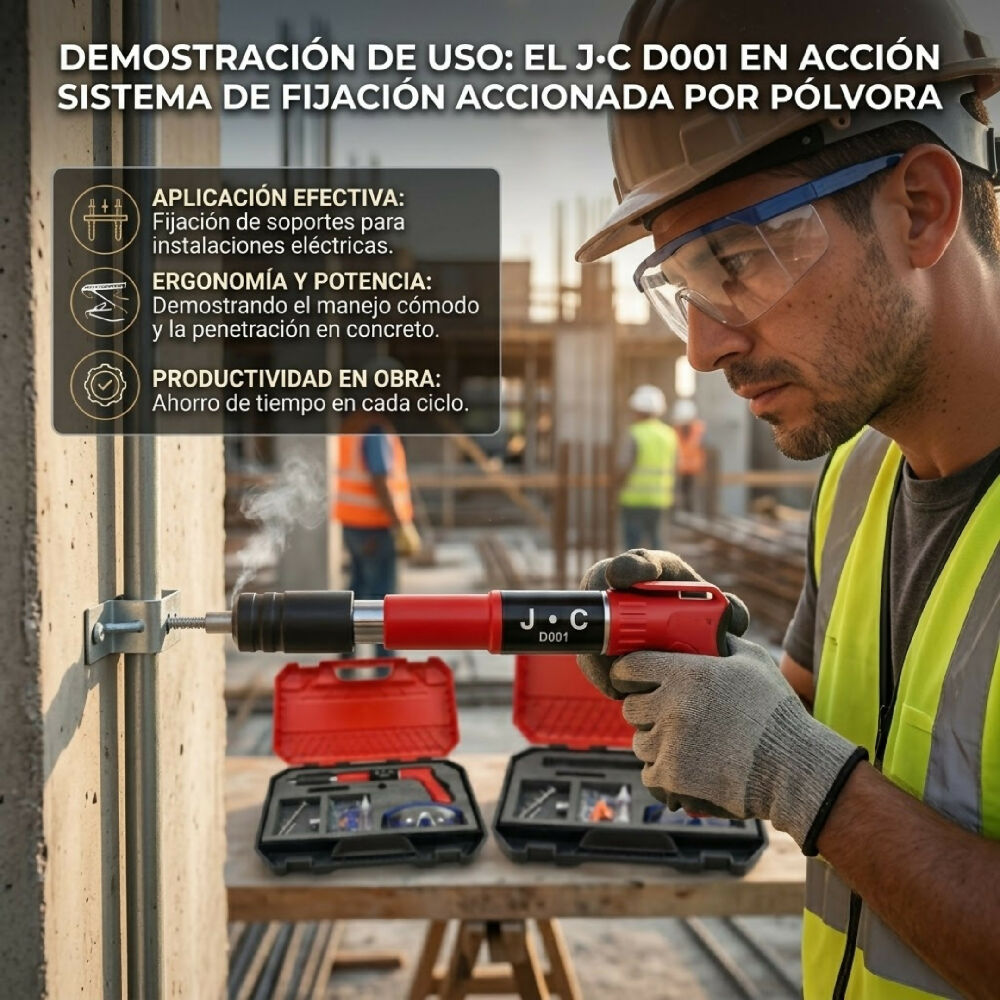 Pistola De Clavos Neumática Profesional Para Carpintería Y Construcción