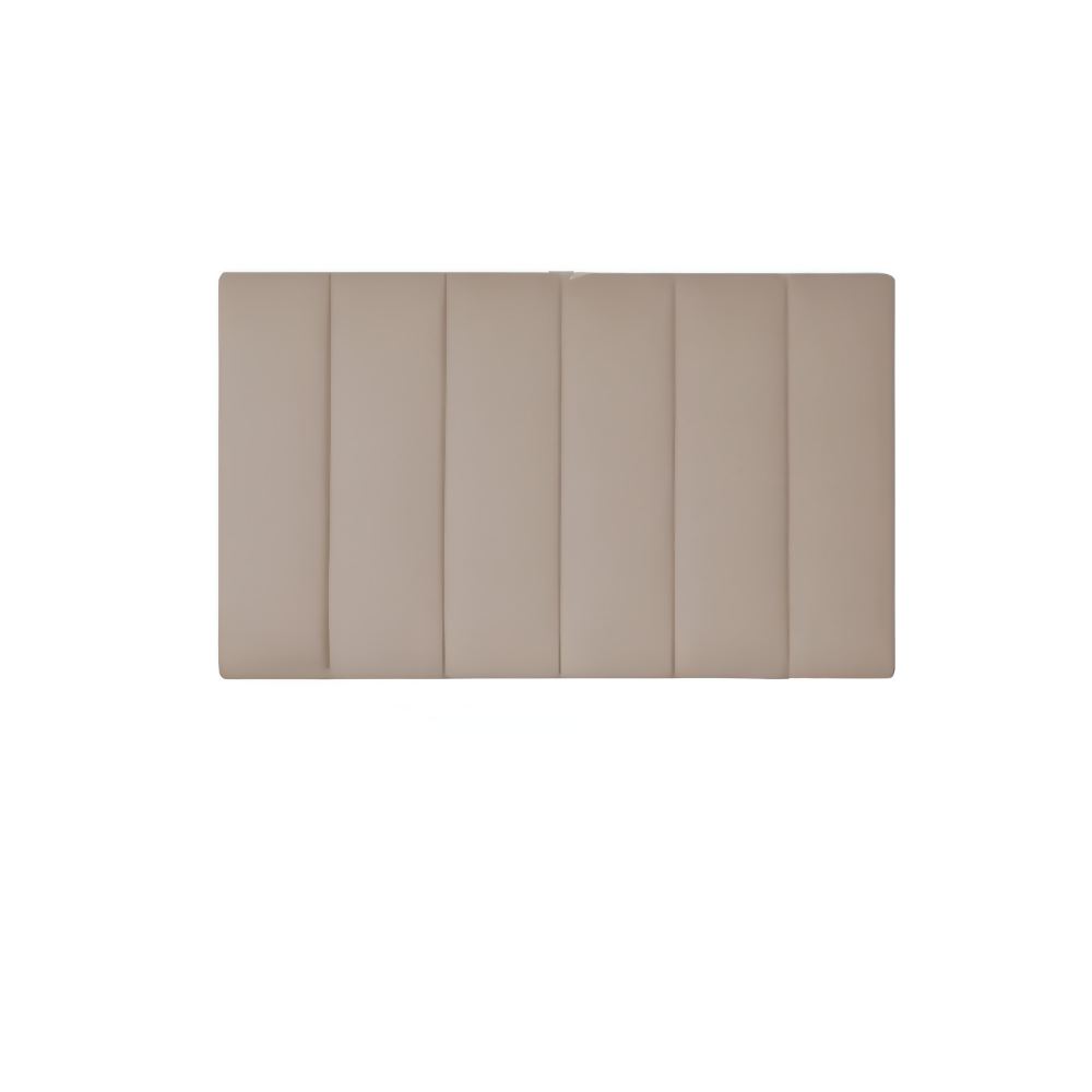 Cabecero Semidoble 120x60 Modulos Verticales Beige Tela