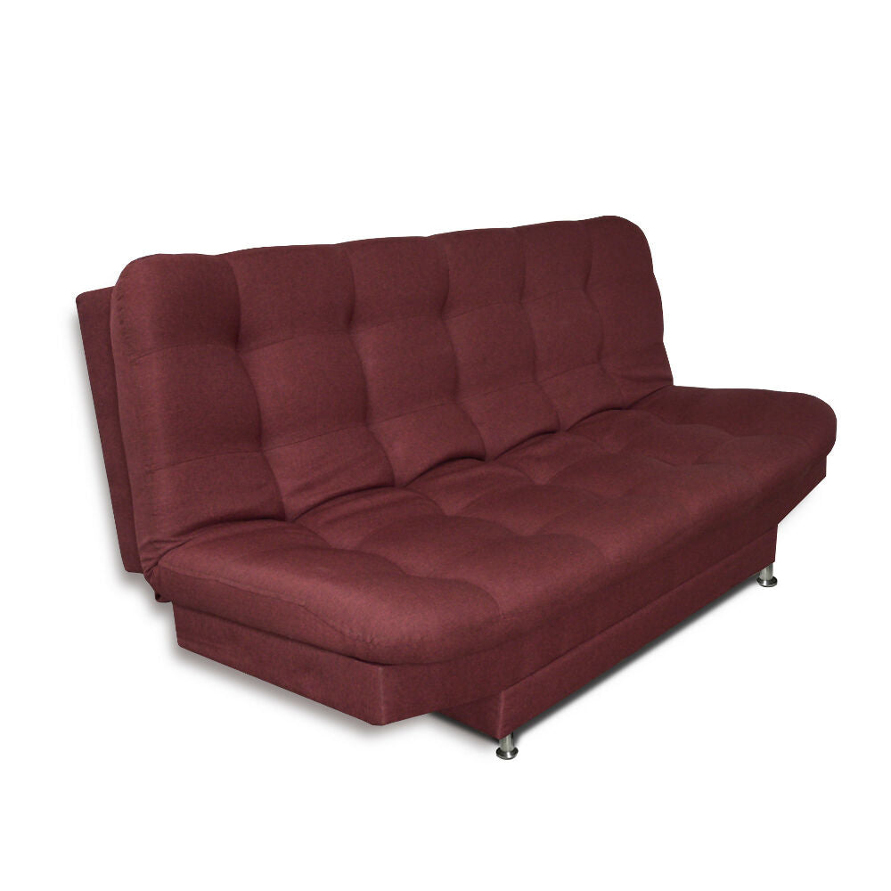 Sofa cama 3 posiciones Carvallo Plain Vinotinto