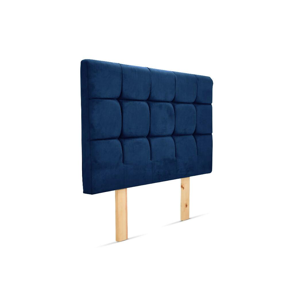 Cabecero Capitoneado Brend Queen Tela Azul