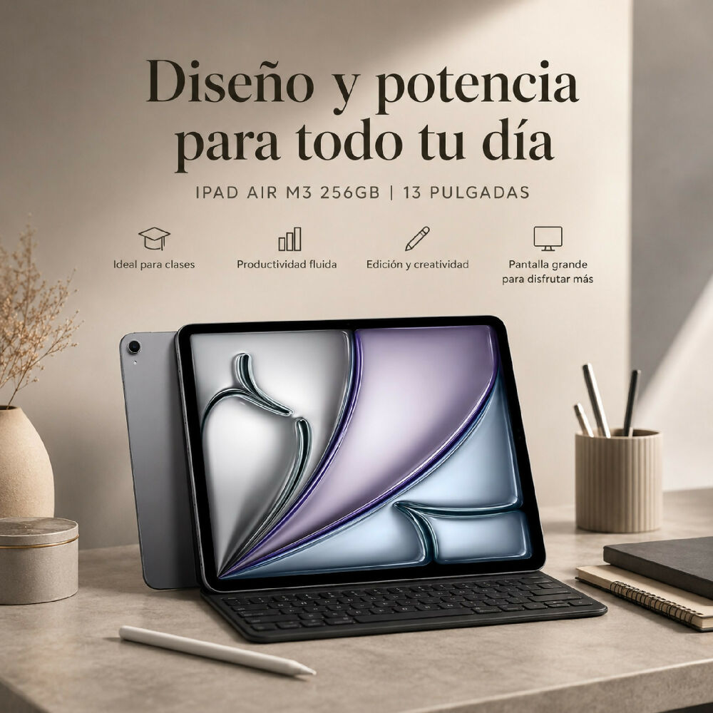 Tablet Apple iPad Air 13'' M3 256gb Diseño UltraDelgado Gris