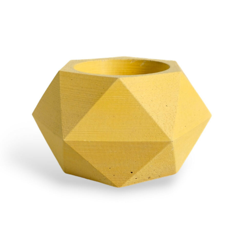 matera de mesa en cemento adara  petty amarillo de concreto tienda online de materas y decoración