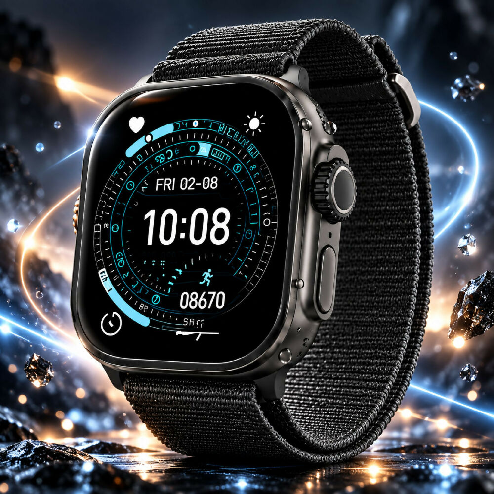 Smartwatch Plus ME53 Tecnología Portátil Con Visualización Amplia Y Acceso Rápido Negro