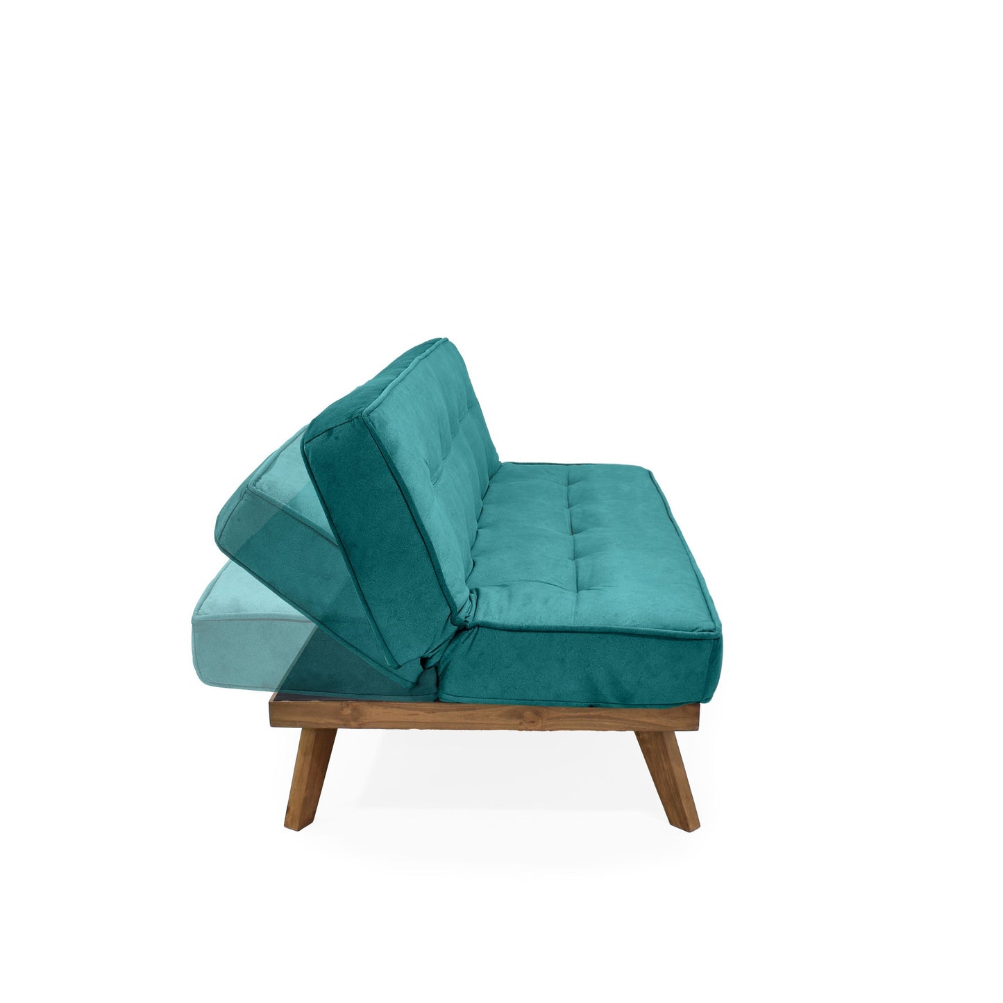 Sofa Cama Lucerna 3P Tela Turquesa