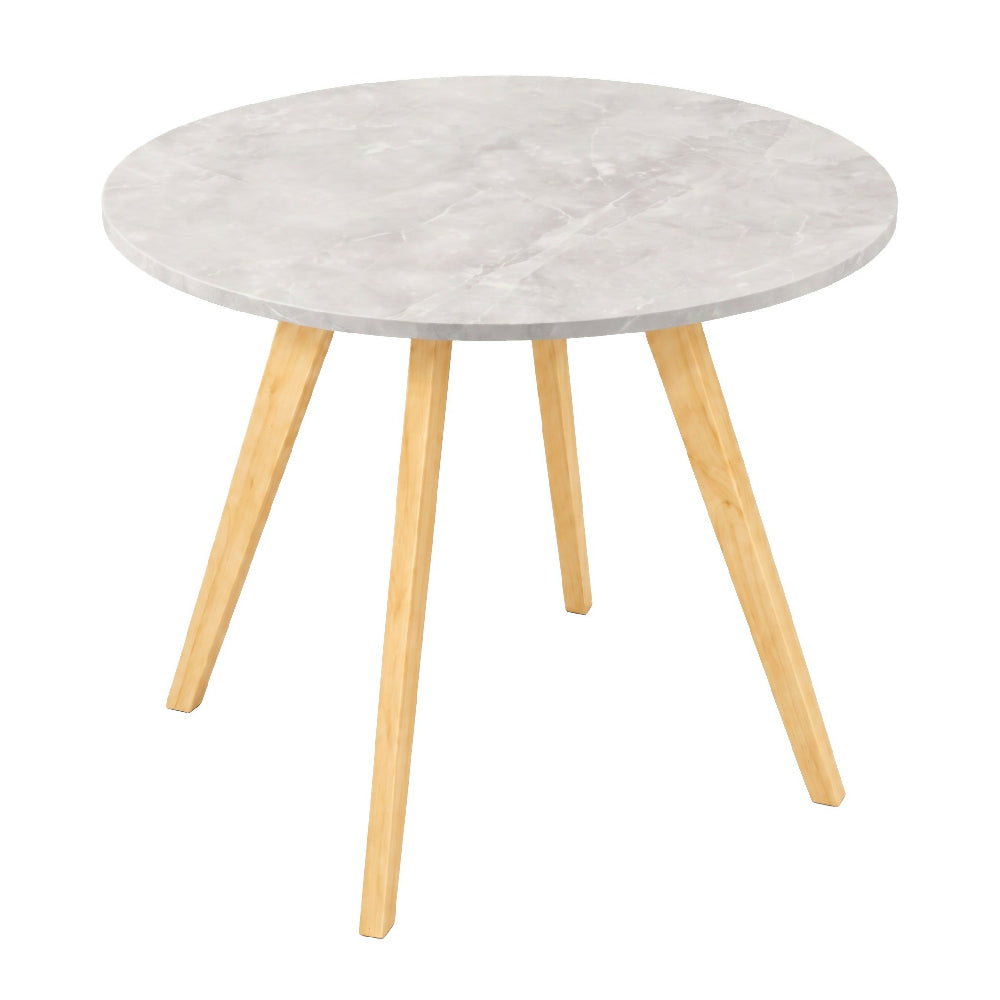 Comedor Nórdico Circular Mármol 80