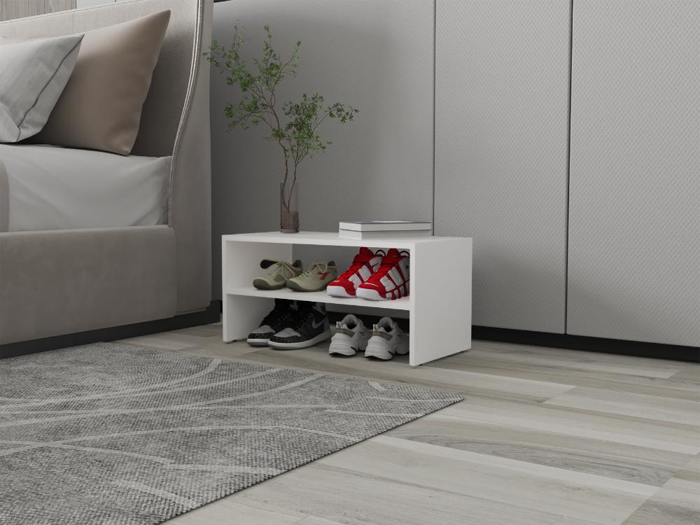 Zapatero Apilable Silap, Kronos Blanco, con capacidad para 6 pares de zapatos ZF