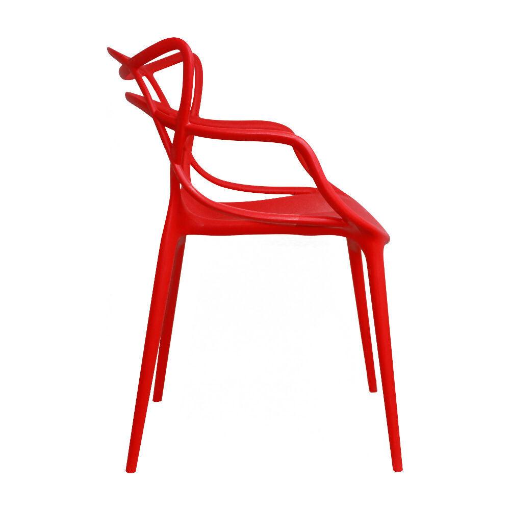 Kit por 4 Silla Solna Tipo Master Jardín - Rojo