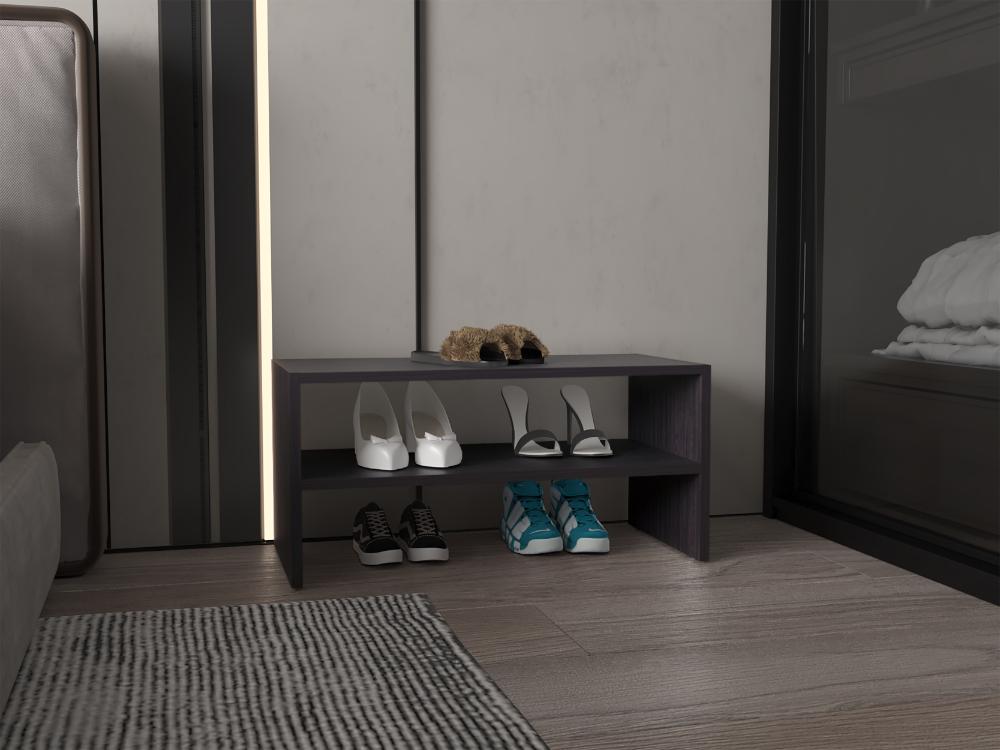 Zapatero Apilable Silap, Kronos Wengue, con Capacidad para 6 Pares de Zapatos ZF