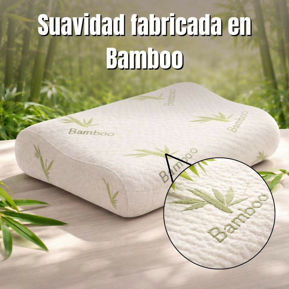 Almohada viscoelastica bamboo cervical