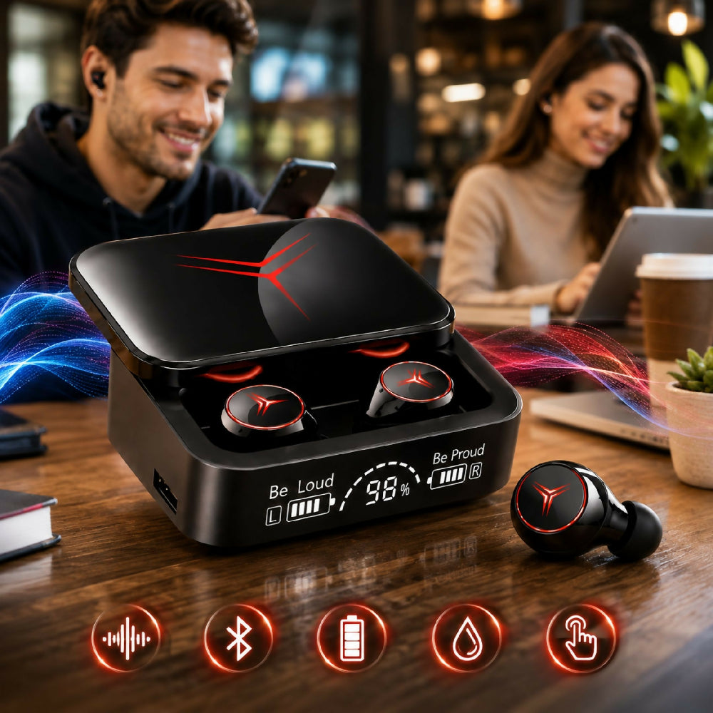 Audífonos Inalámbricos M88 Plus Diseño Ergonómico Y Carga Rápida