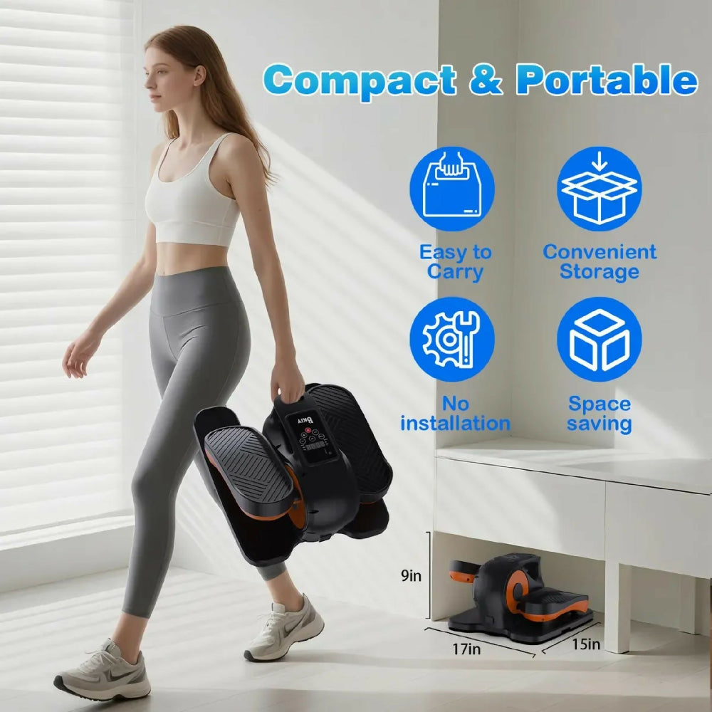 Máquina Elíptica Portátil De Pedal Para Ejercicio Sentado Con Monitor