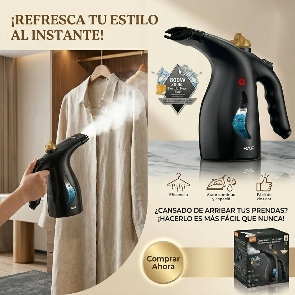 Plancha A Vapor Vertical RAF Vaporizador Portátil Para Ropa Y Viajes