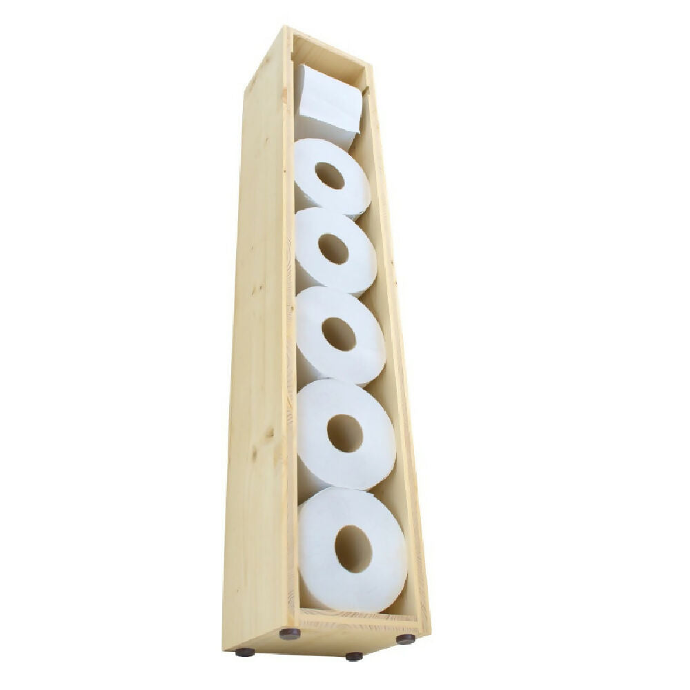 Organizador De Papel Higiénico En Madera