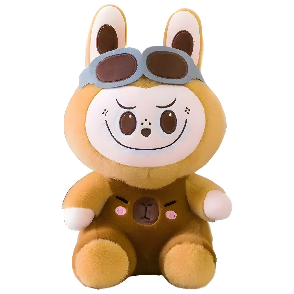 Labubu Aviador Edición Capibara 45 Cm - Pieza De Colección Con Estilo Y Personalidad