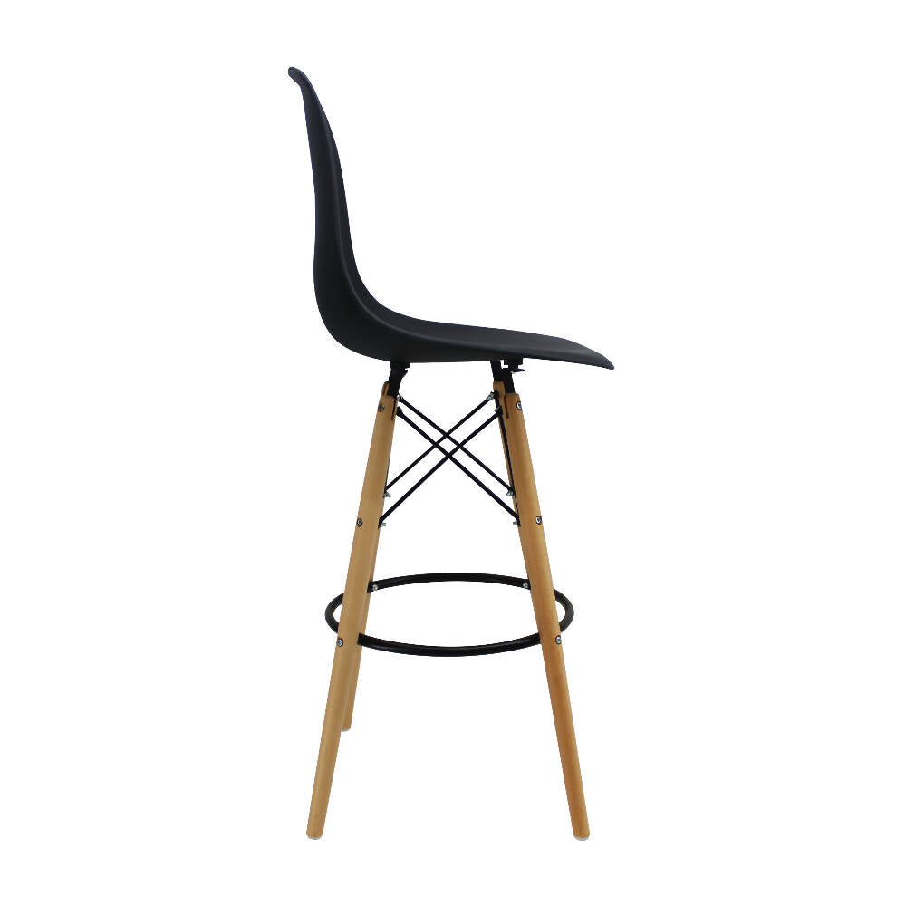 Kit Por 2 Butaco Eames Tipo Bar - Negra